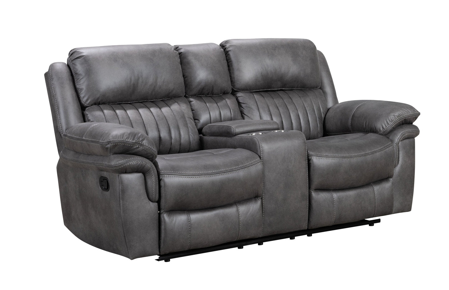 Hampton Collection Reclining Loveseat Gray | Comfort Meets Style