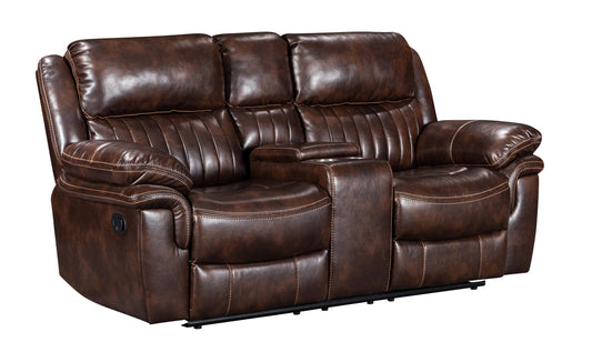 Hampton Collection Reclining Loveseat Brown | Comfort Meets Style
