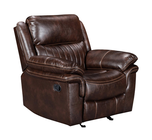 Hampton Collection Recliner Chair Brown | Comfort Meets Style