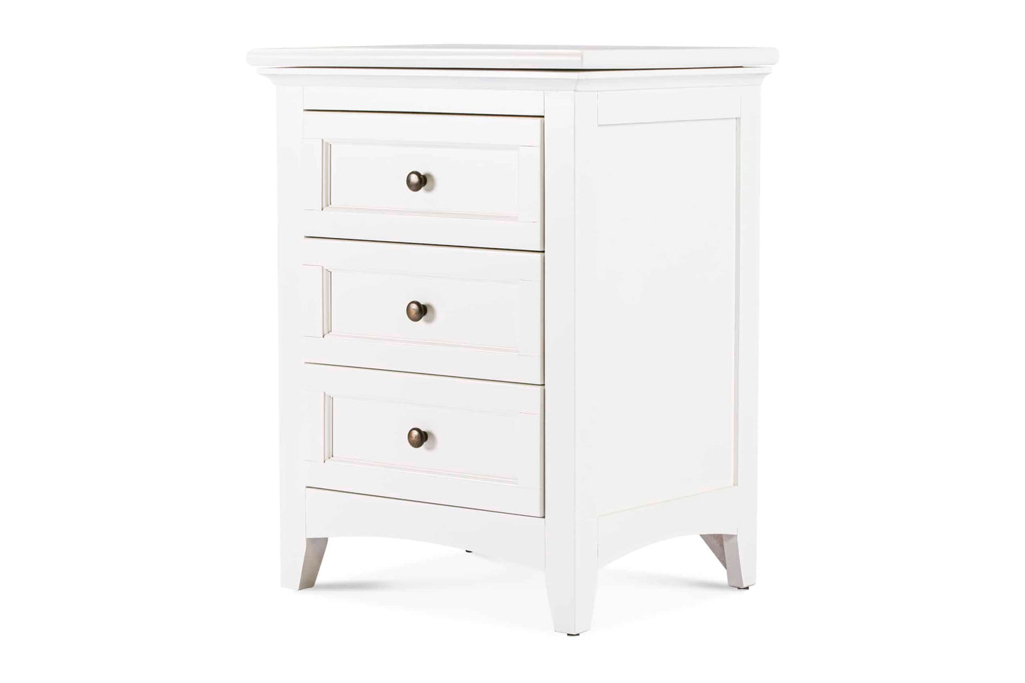 New Traditions Nightstand | White | Hidden Storage