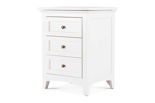 New Traditions Nightstand | White | Hidden Storage