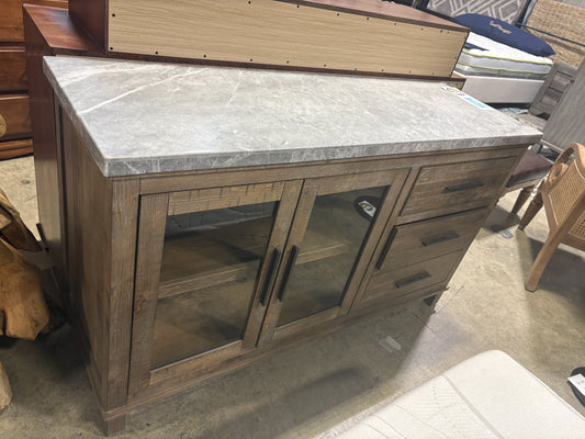 Faux Marble Top Sideboard  | Scratch & Dent