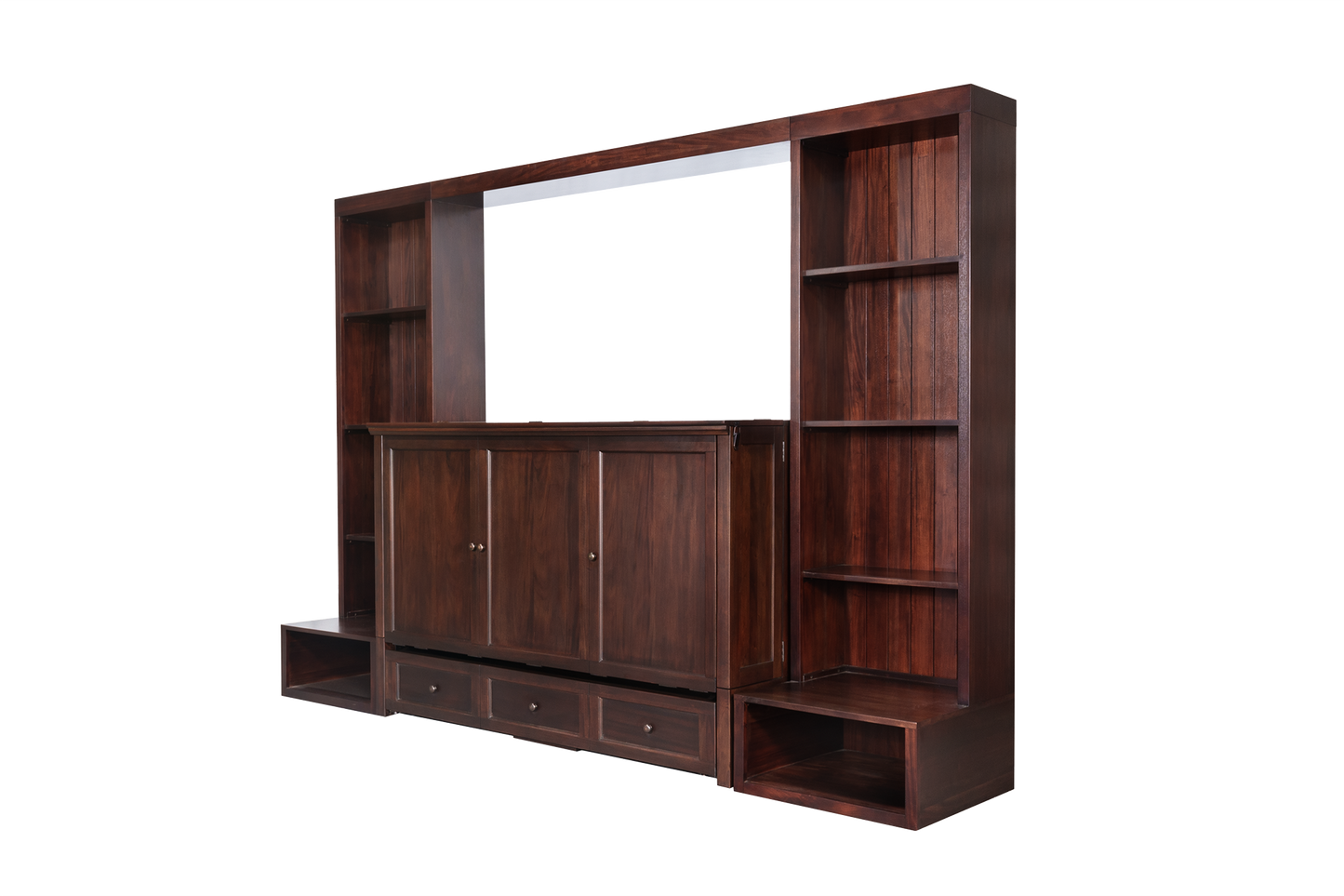 New Traditions Murphy Bed Bookshelf Unit - Espresso