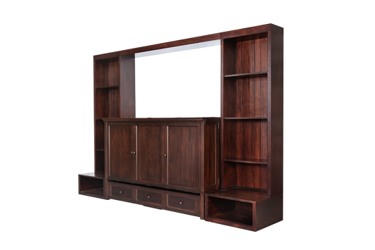 New Traditions Murphy Bed Bookshelf Unit - Espresso