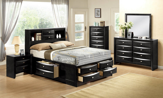 Ultimate Storage Bed Black - Storage Bed & Captains Headboard