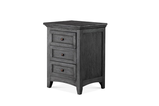 New Traditions Nightstand | Gray | Hidden Storage