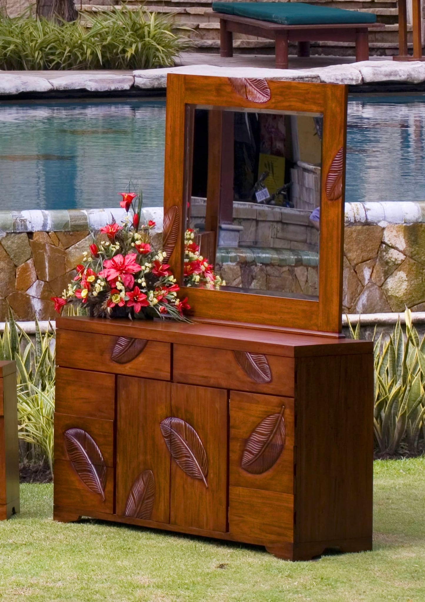 Leaf Collection Dresser & Mirror