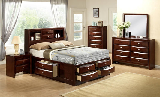 Ultimate Storage Bed Merlot - Storage Bed & Captains Headboard