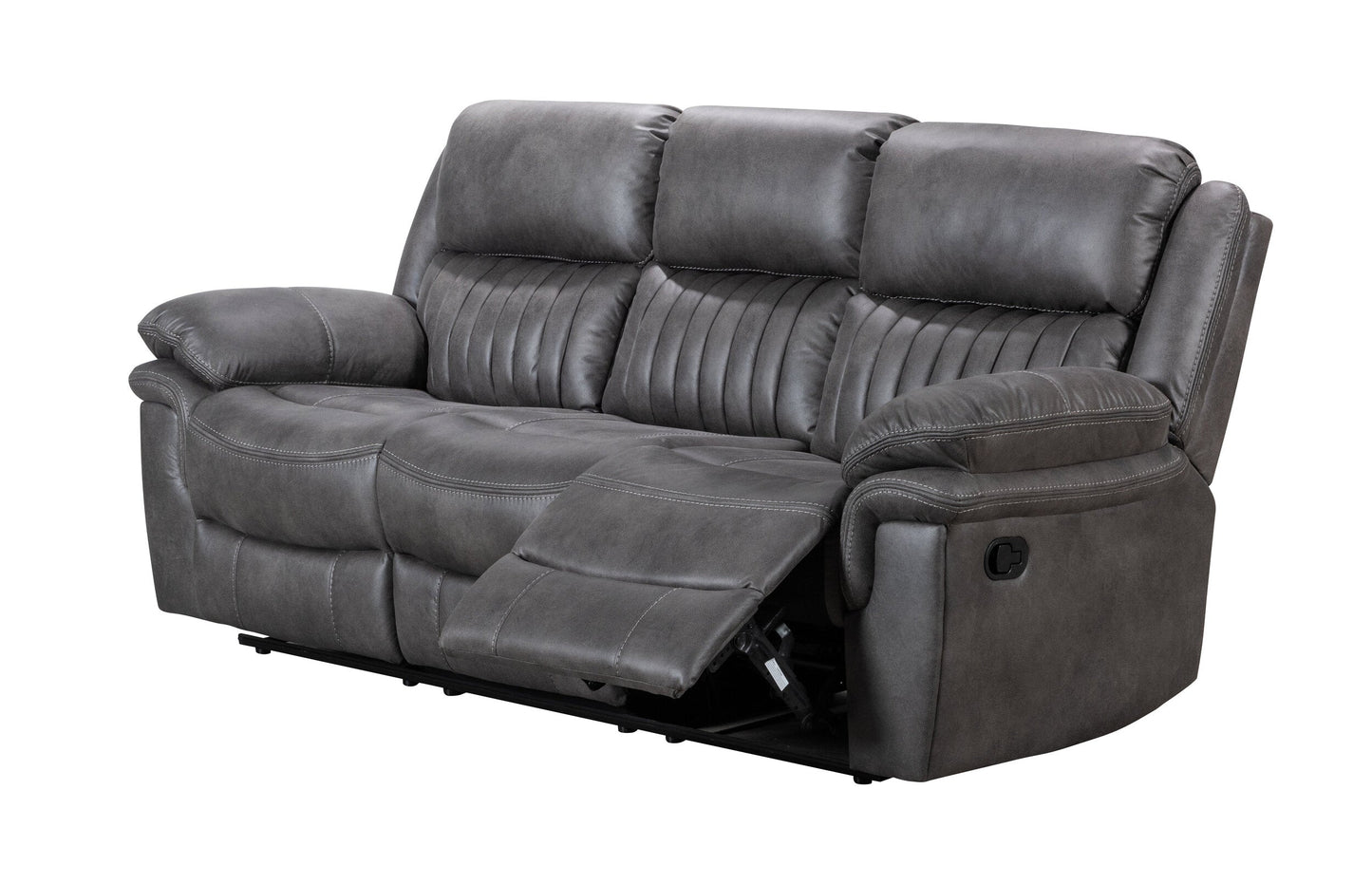 Hampton Collection Reclining Sofa Gray | Comfort Meets Style
