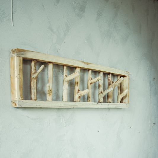 Teak Branch Hanging Rack