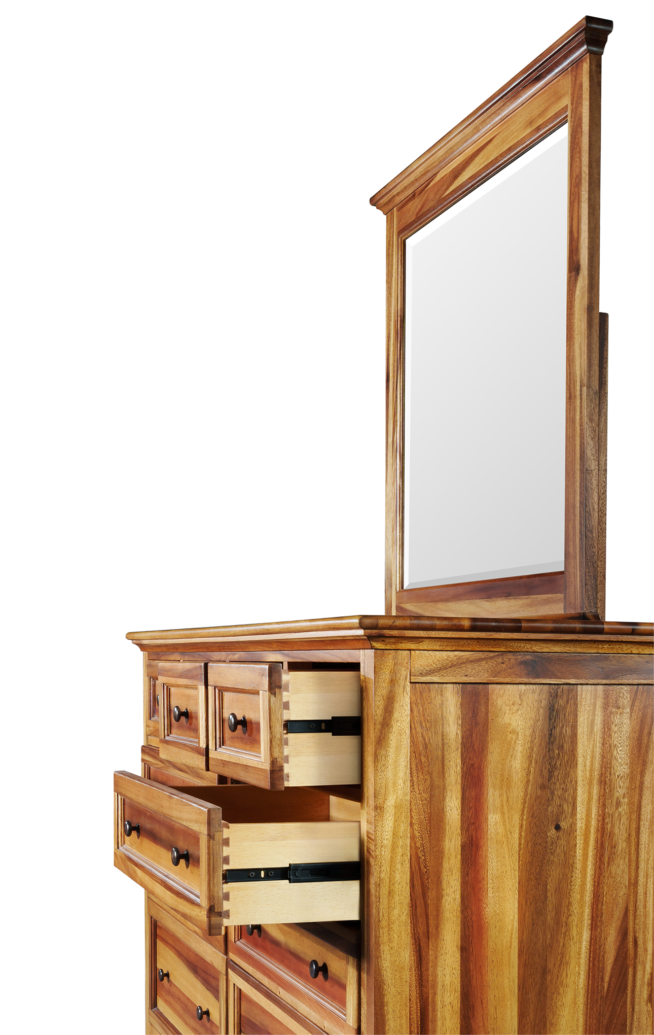 New Traditions Collection Mirrored Dresser - Java